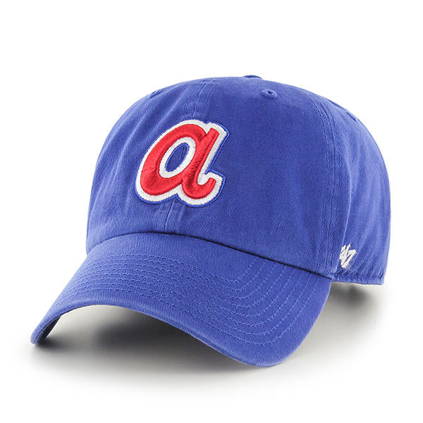 Atlanta Braves - Cooperstown Royal Clean Up Hat, 47 Brand - Mann