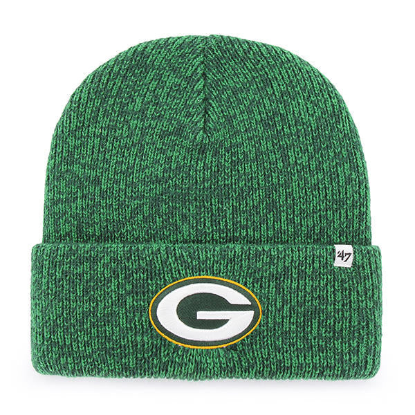 Green Bay Packers - Brain Freeze Cuff Knit Beanie, 47 Brand - Mann