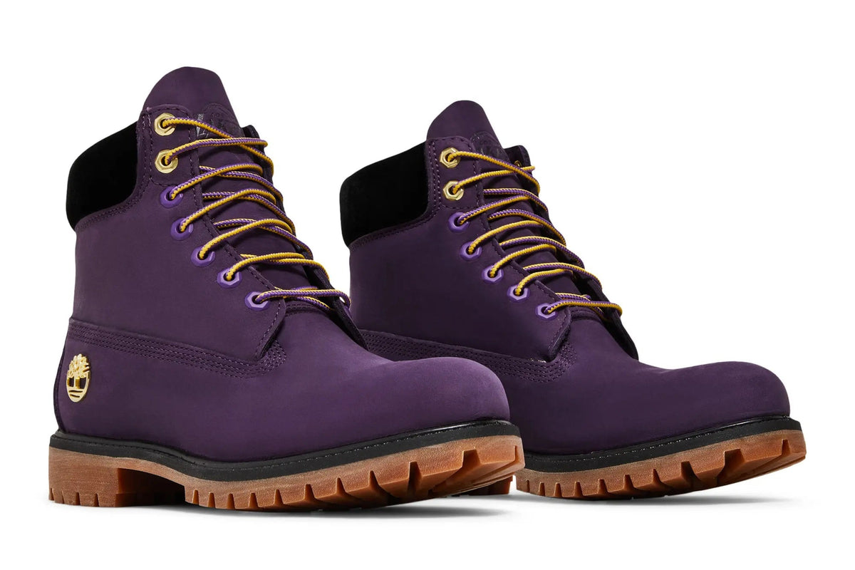 Size 10M Timberland x NBA 6-Inch Premium Boots ‘Los Angeles Lakers’