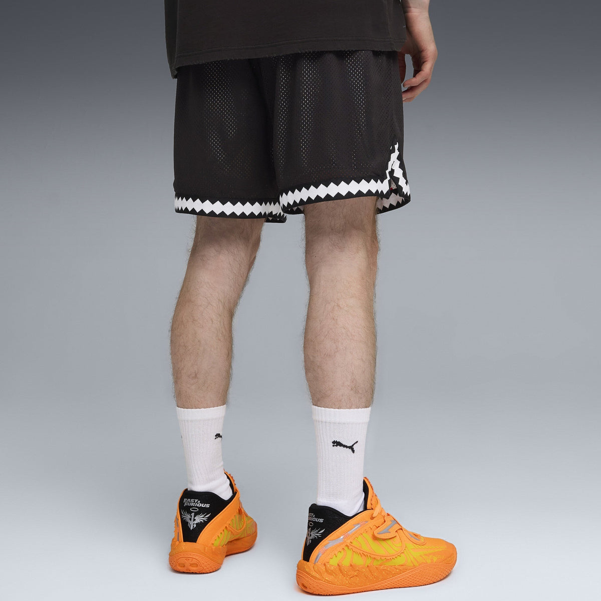 Puma x Fast & Furious 6" Reversible Mesh Shorts 'Black Print'