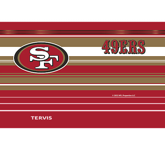 San Francisco 49ers - Tervis Hype Stripes Stainless Steel Tumbler