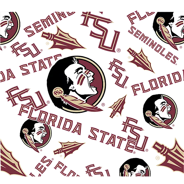 Florida State Seminoles - All Over 24Oz Plastic Water Bottle - Mann