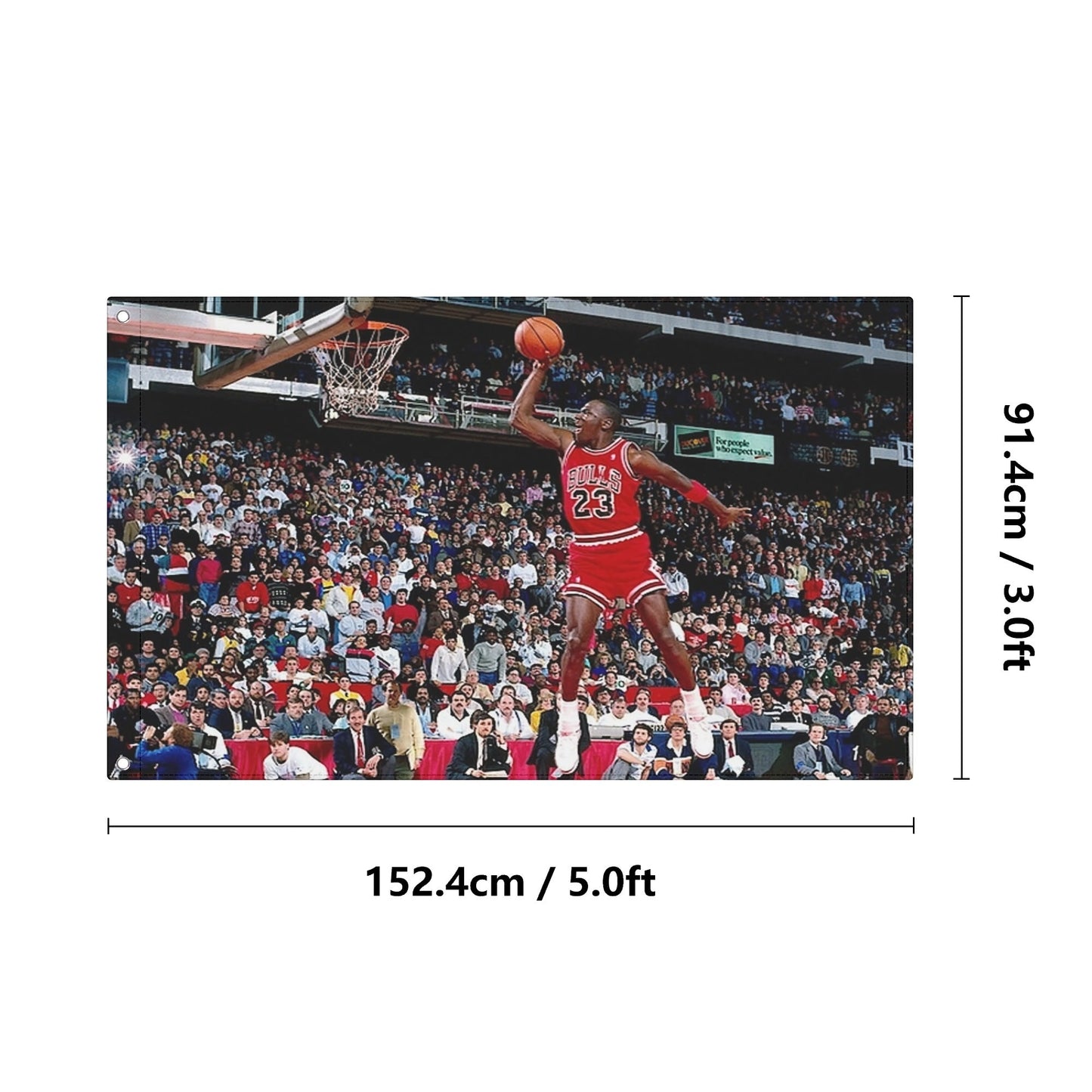 AthleteFlags 1987 Michael Jordan Flag - Mann