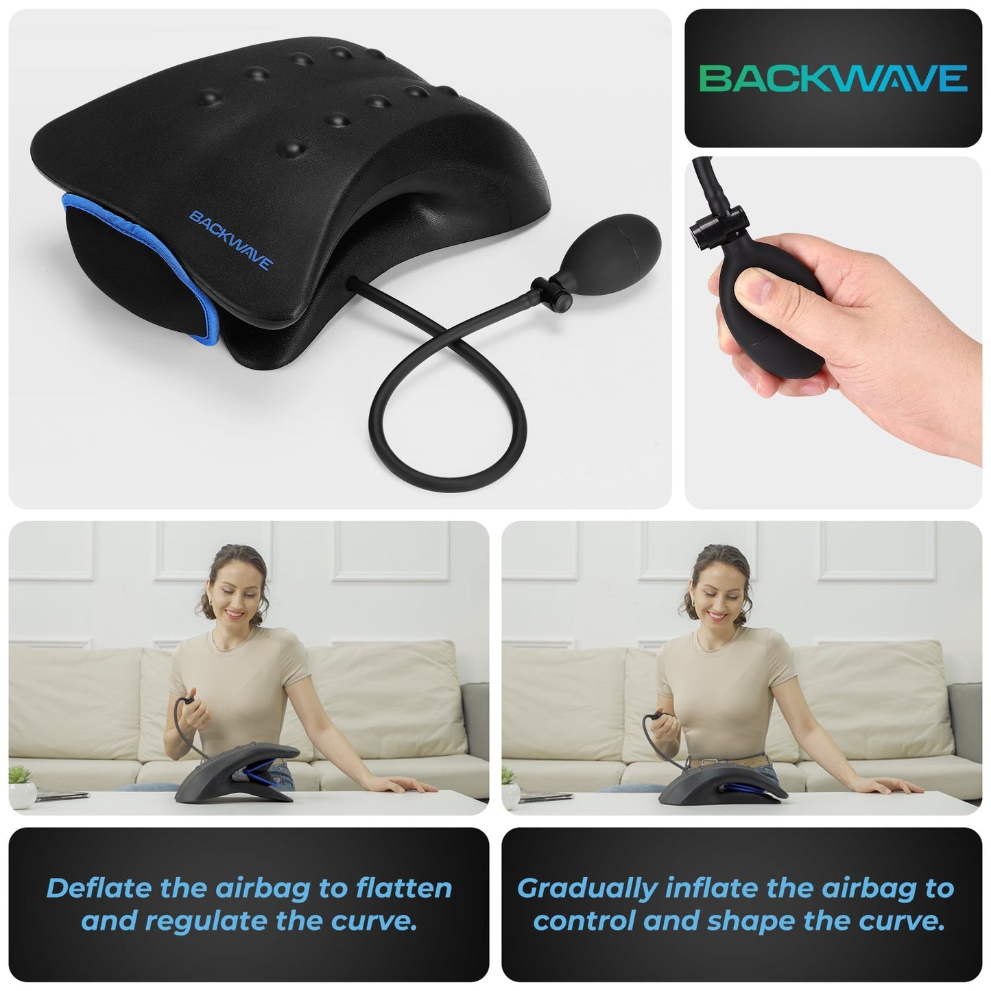 iReliev BackWave Back Stretcher