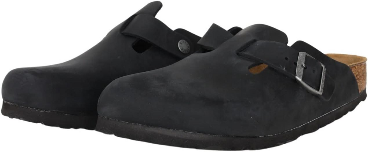 Birkenstock Boston Leather 'Black'