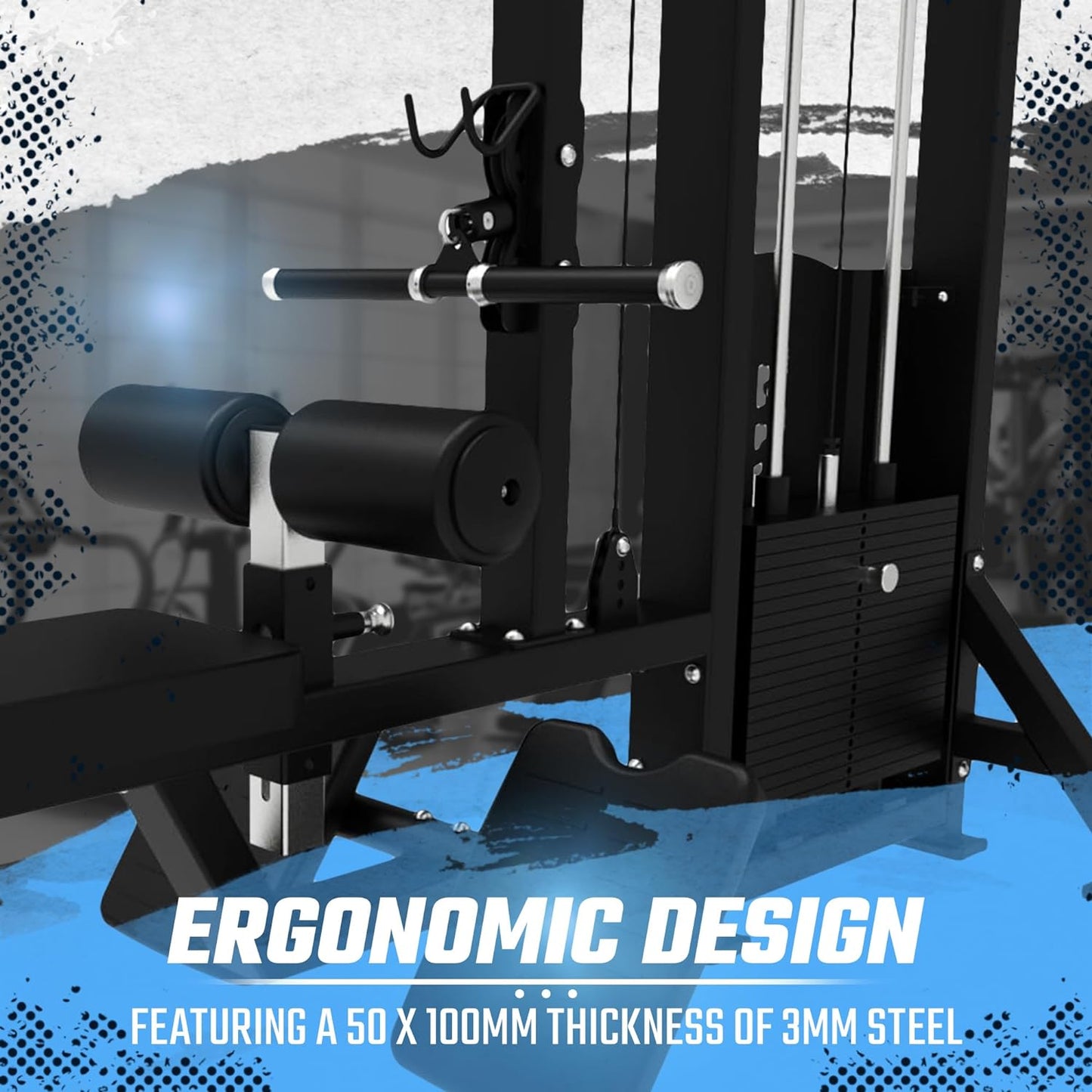 SFE Selectorized Lat Pulldown & Low Row Combo w/ 250lb Weight Stack