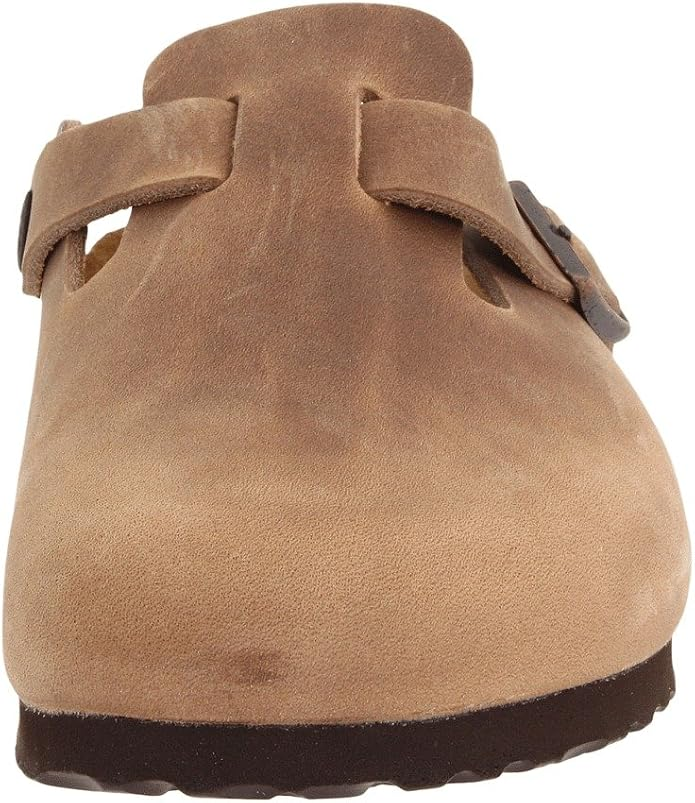 Birkenstock Boston Taupe Suede 'Tobacco'