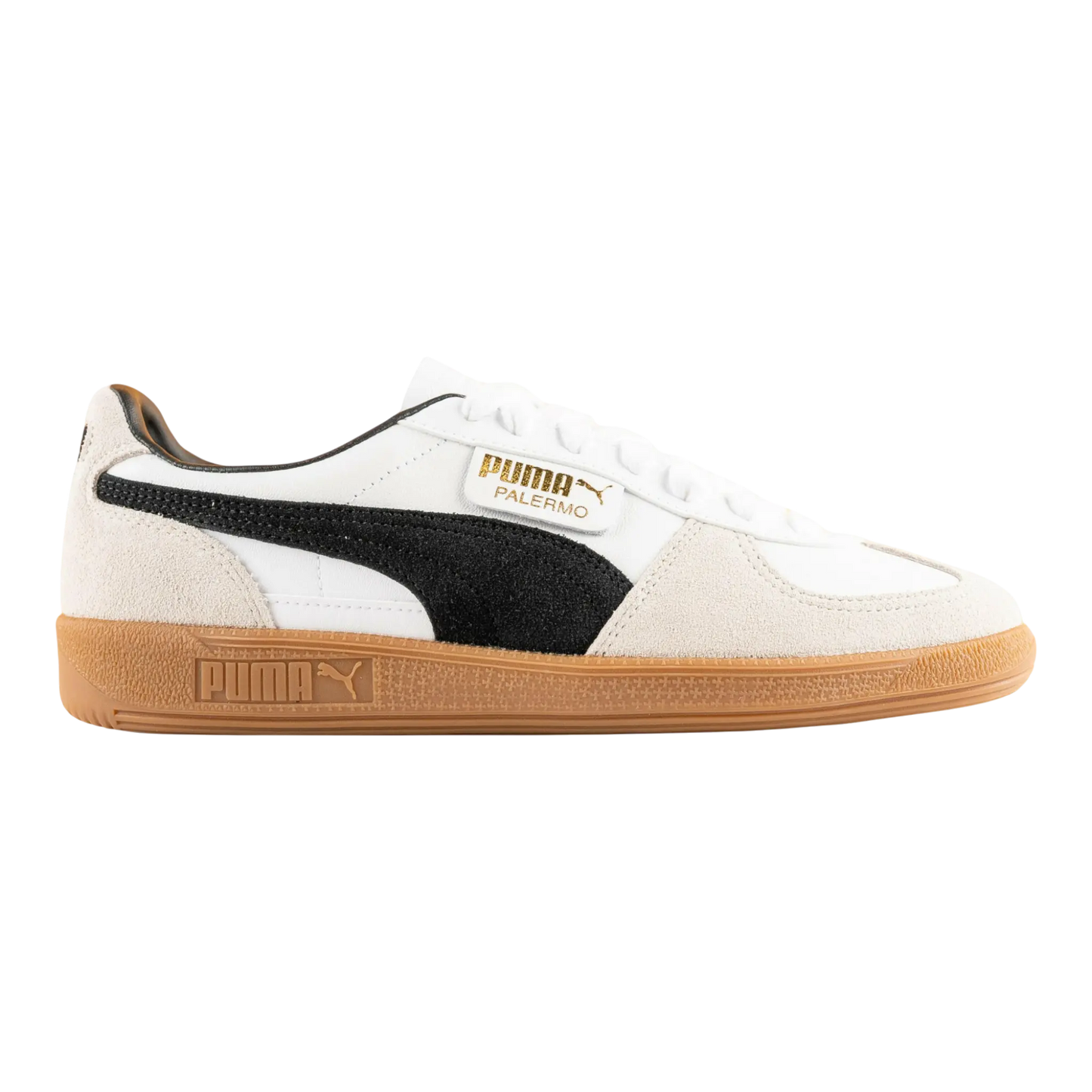 Size 10.5M Puma Palermo Leather Unisex Sneakers Puma White/Vapor Gray/Gum