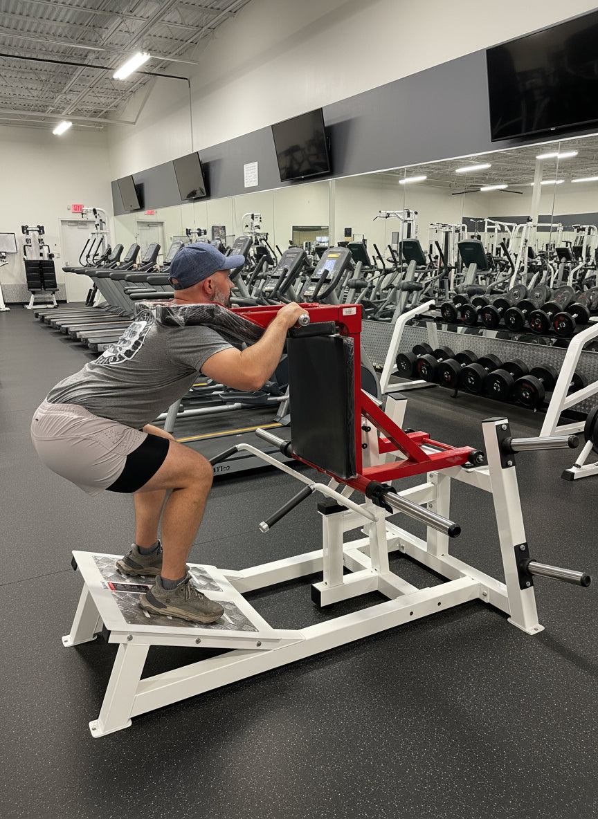 SFE Plate Loaded Power Squat & Hack Squat (V-Squat) Machine