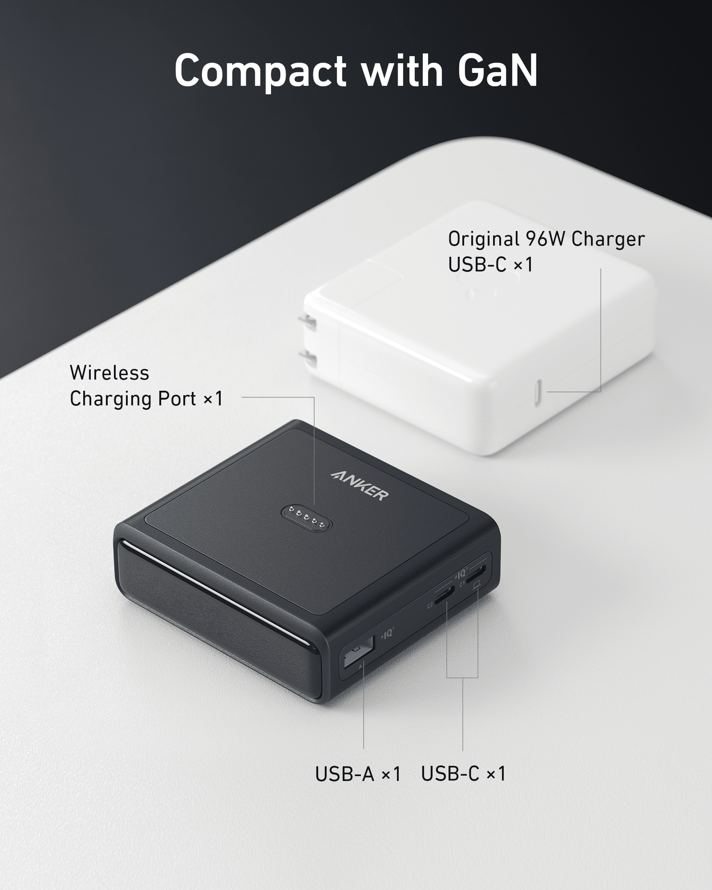 Anker 100W Charging Base for Anker Prime Power Bank - Mann