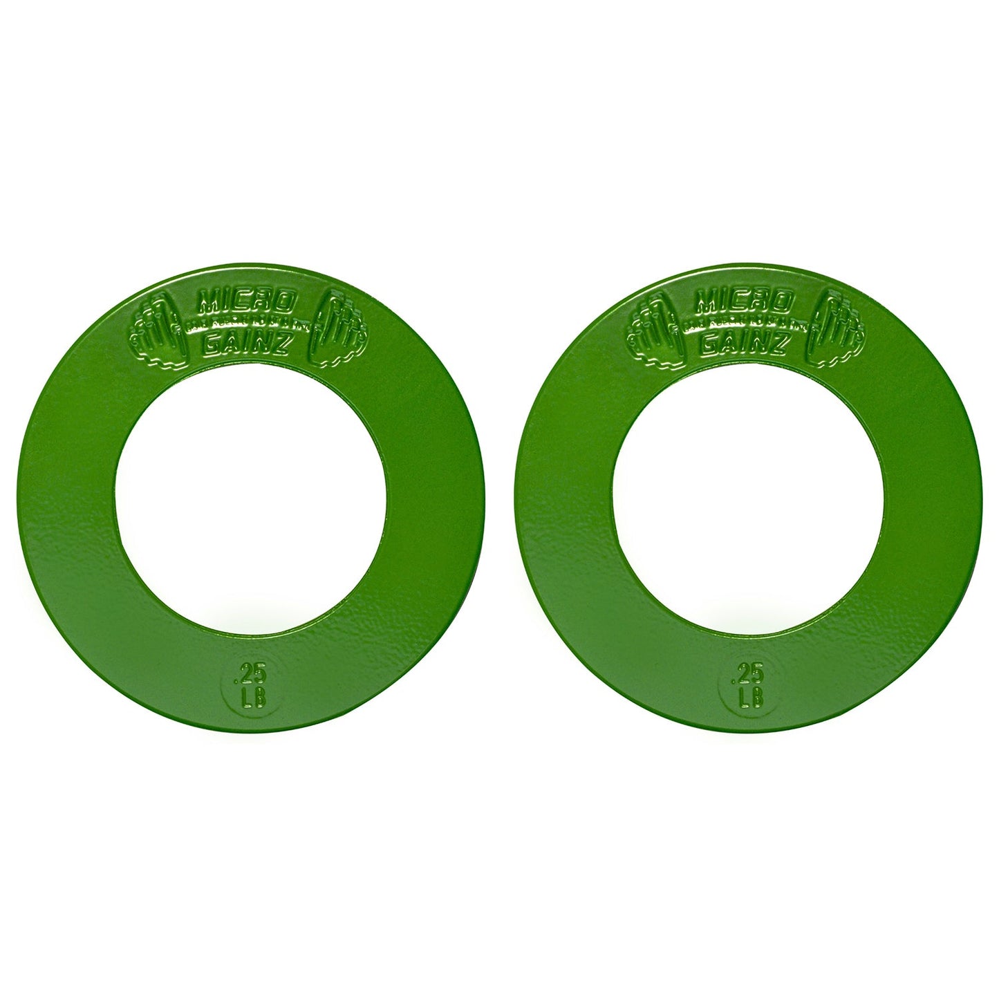 Micro Gainz Olympic Size Fractional Weight Plates Pair of .25LB Plates