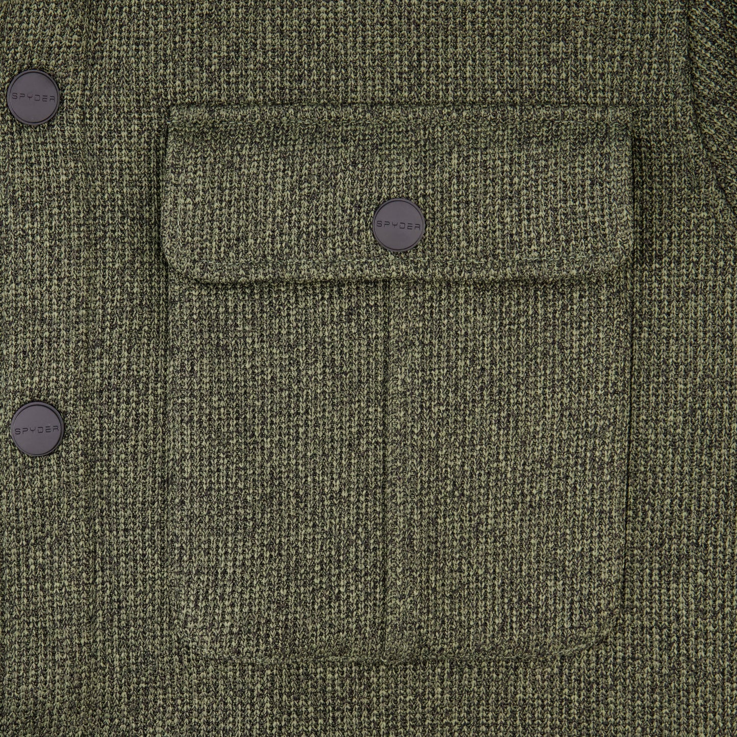 Spyder Sweater Fleece Shacket - Dusty Green