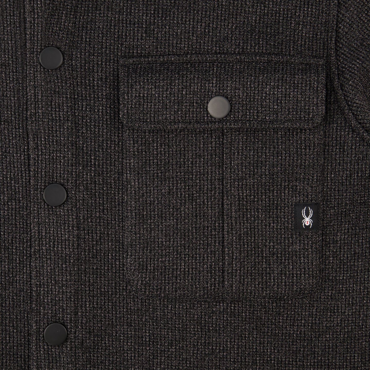 Spyder Sweater Fleece Shacket - Pewter