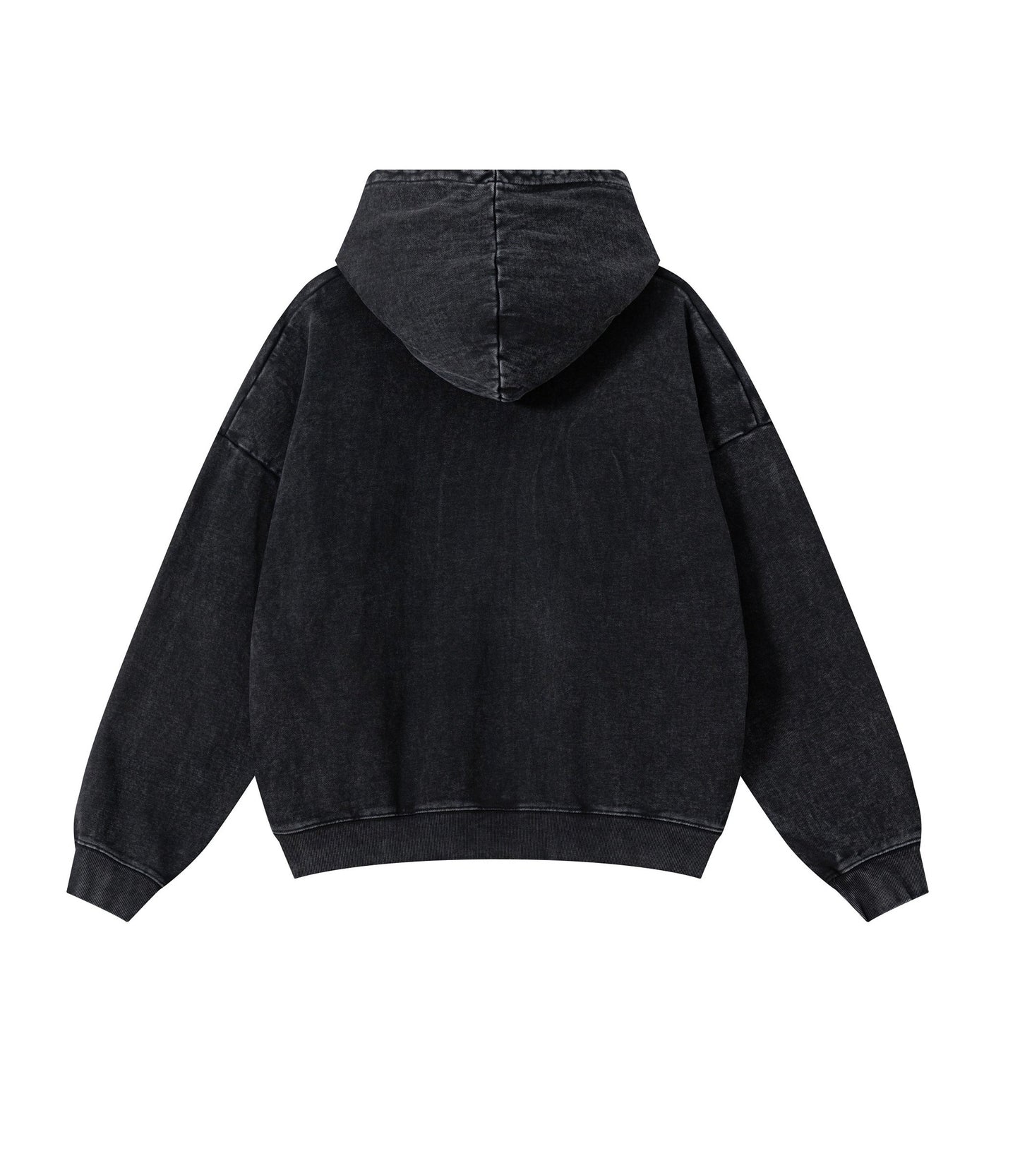 UNDEVELOPED Noir Vintage Wash Zip Hoodie