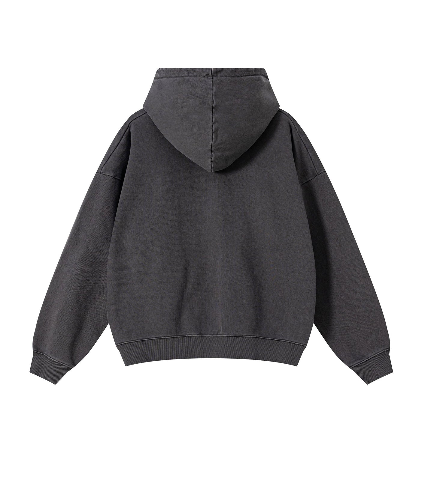 UNDEVELOPED Grey Vintage Wash Zip Hoodie