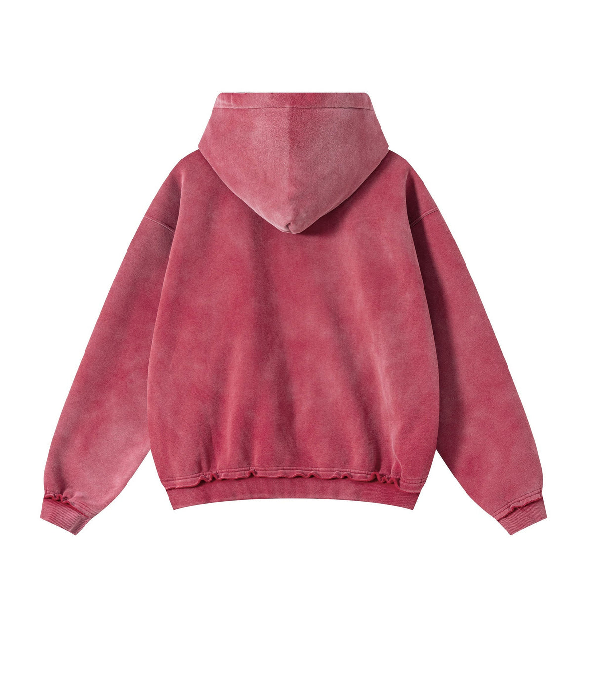 UNDEVELOPED Rose Distressed Zip-Up Hoodie