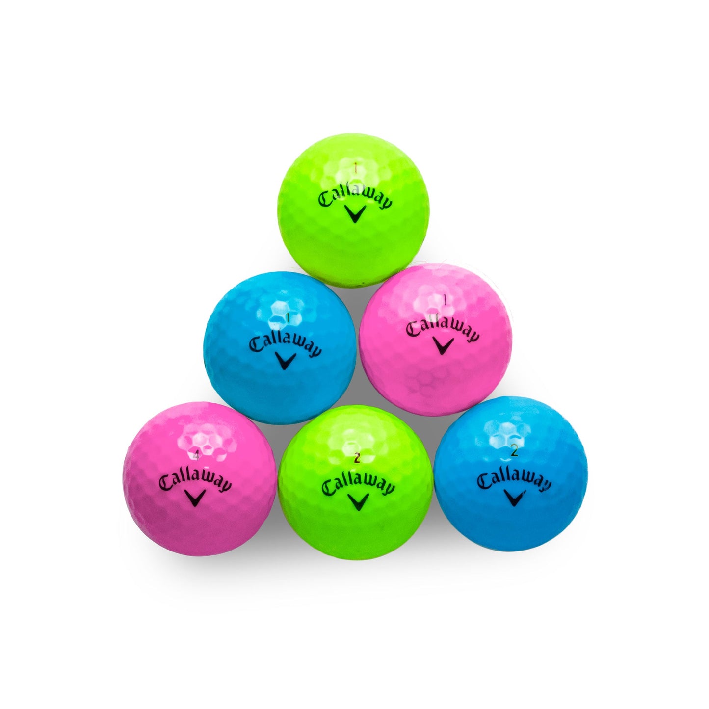 Callaway Assorted Models Mint Golf Balls, Color Mix - 1 Dozen