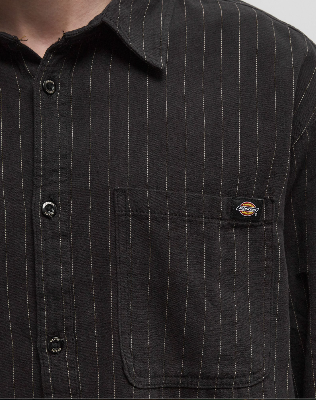 Size M Dickies Pinstripe Painter Shirt