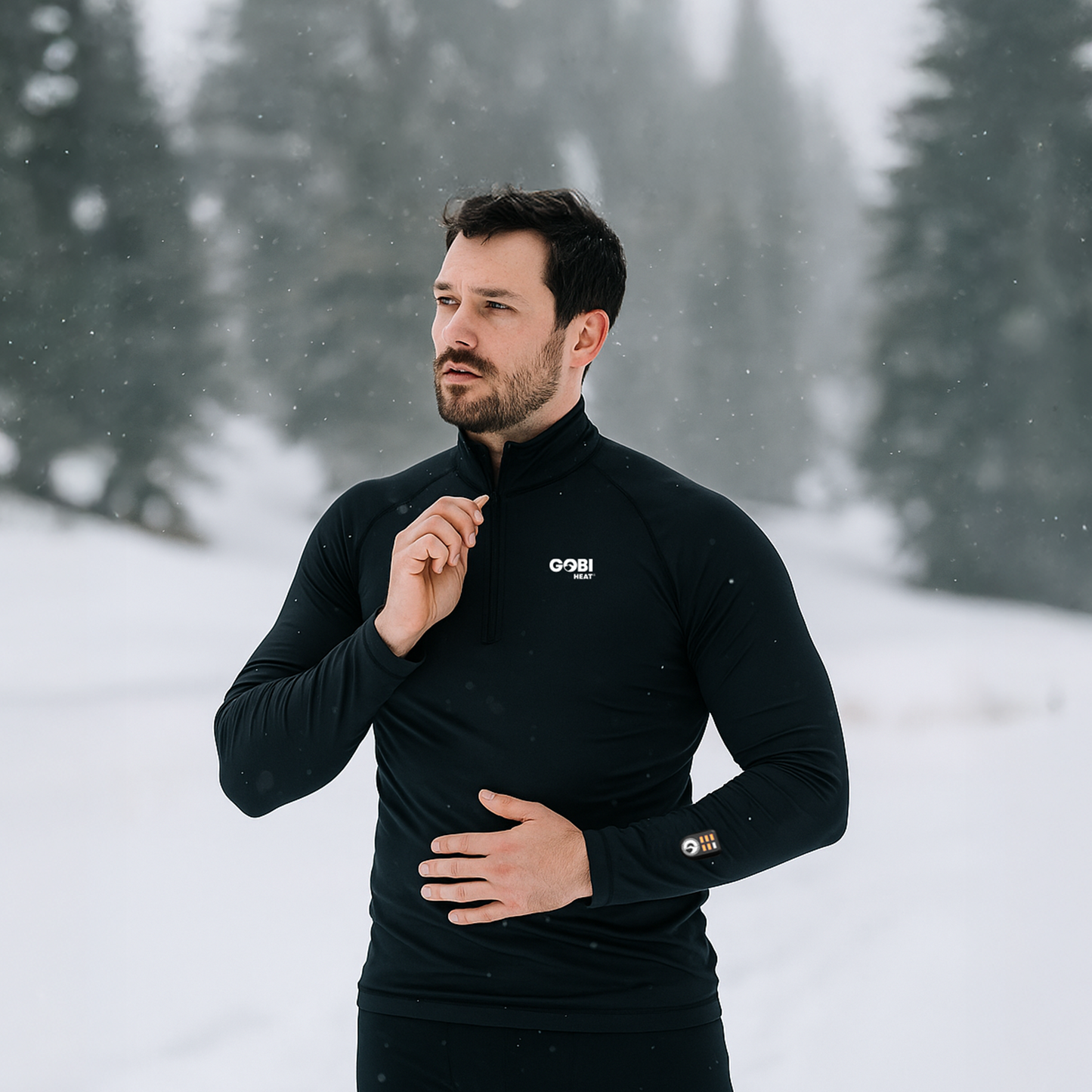 Gobi Heat FlexCore Men’s Heated Base Layer Shirt - Dual Control - Mann