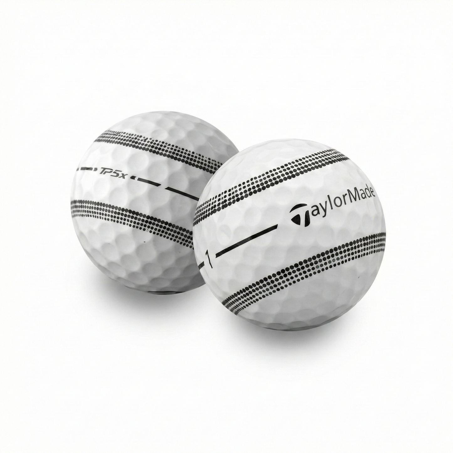 TaylorMade Mint/Near Mint TP5x Stripe Golf Balls - 1 Dozen