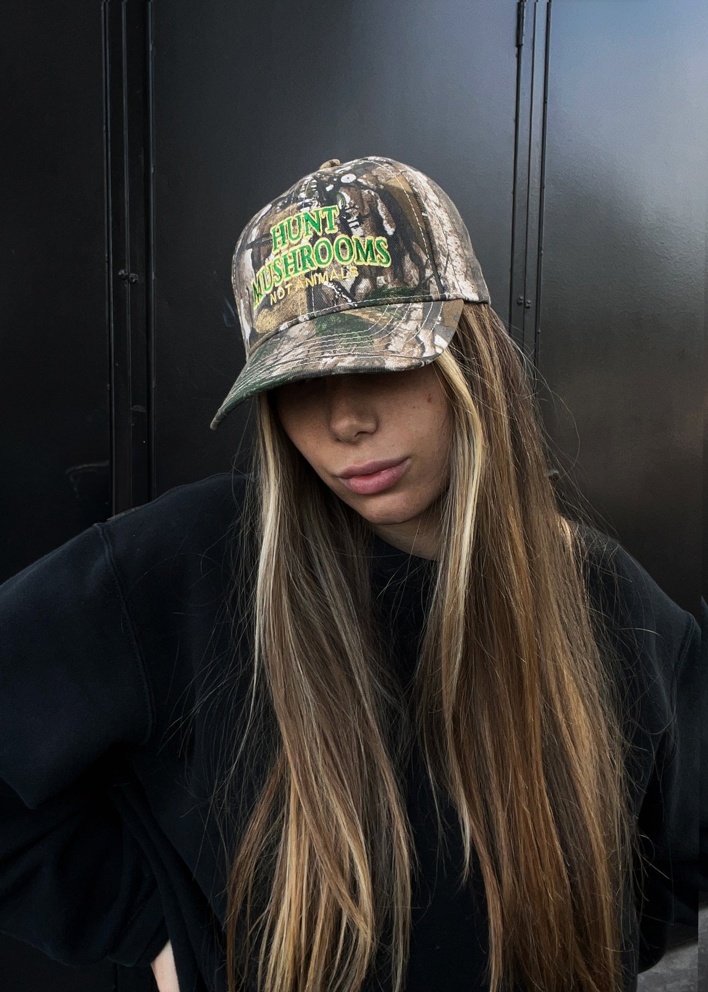 DETH Hunt Mushrooms Not Animals Dad Hat