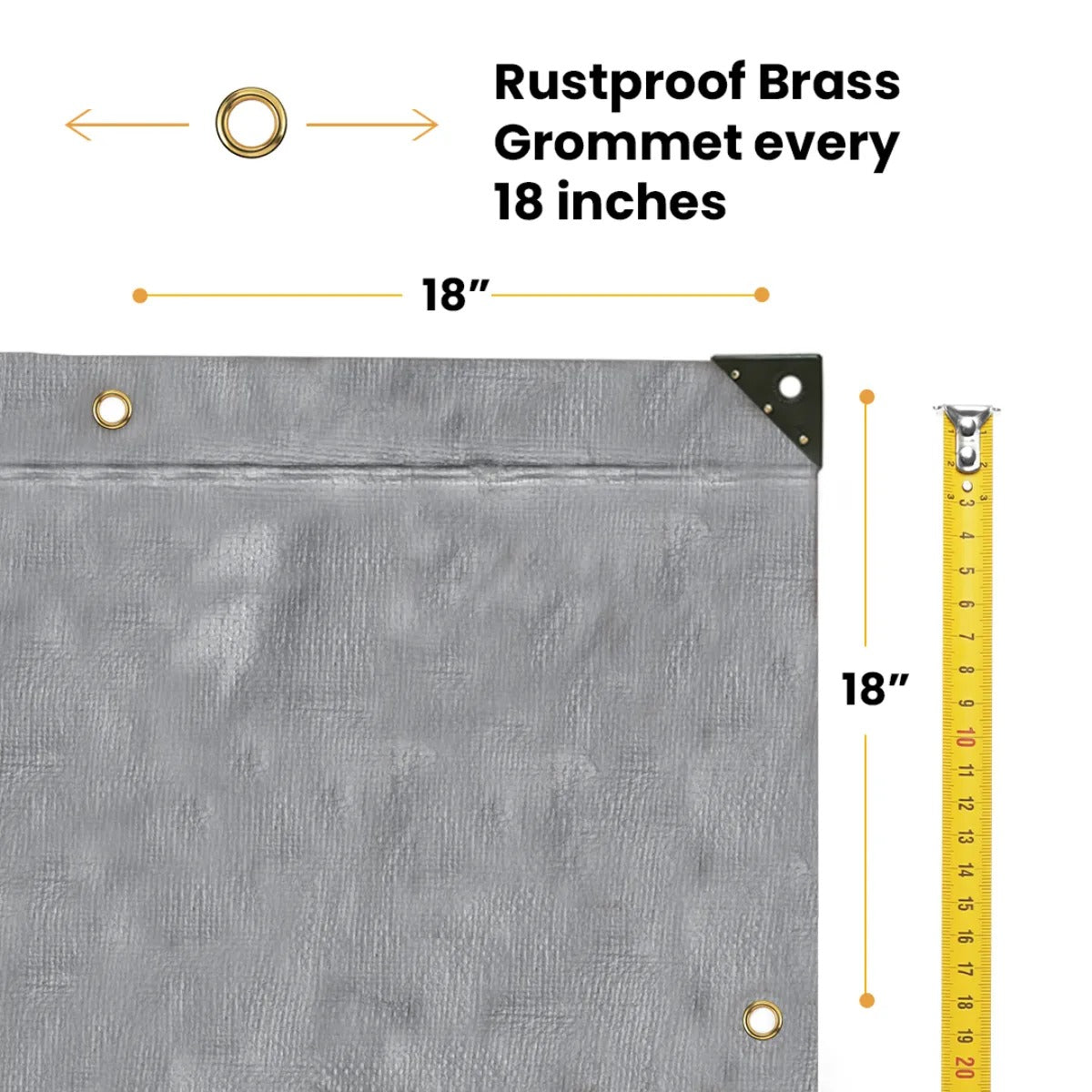 WDO 20’ x 20’ Super Heavy Duty Poly Tarp