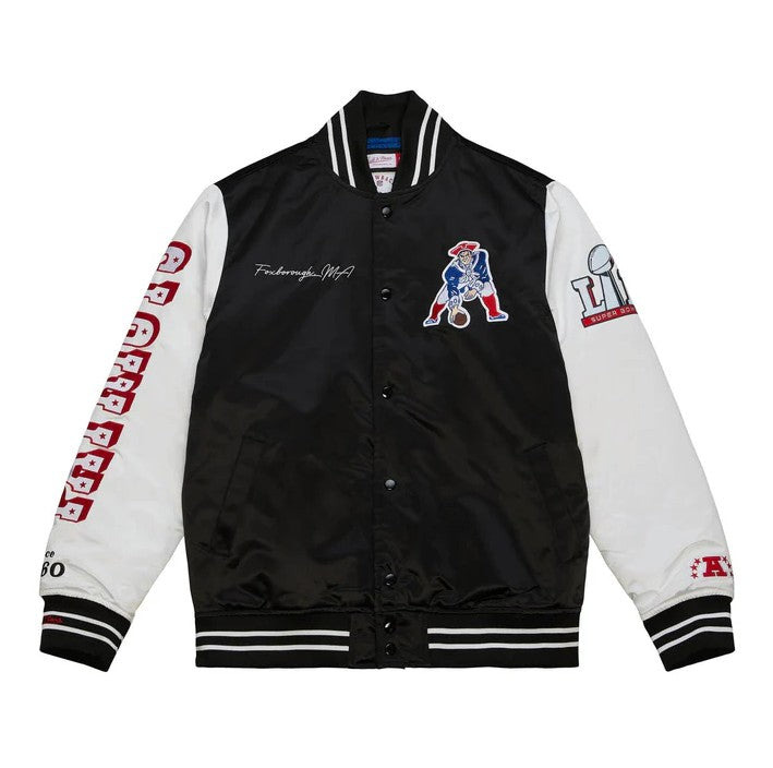 New England Patriots Varsity Satin Jacket