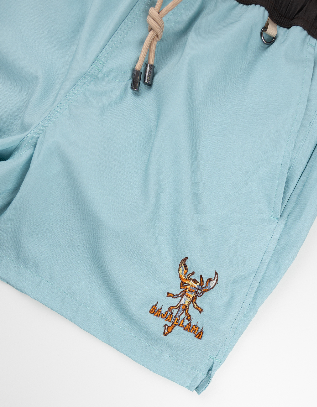 Baja Llama Desert Stinger - Aqua Stripes Stretch Swimsuit