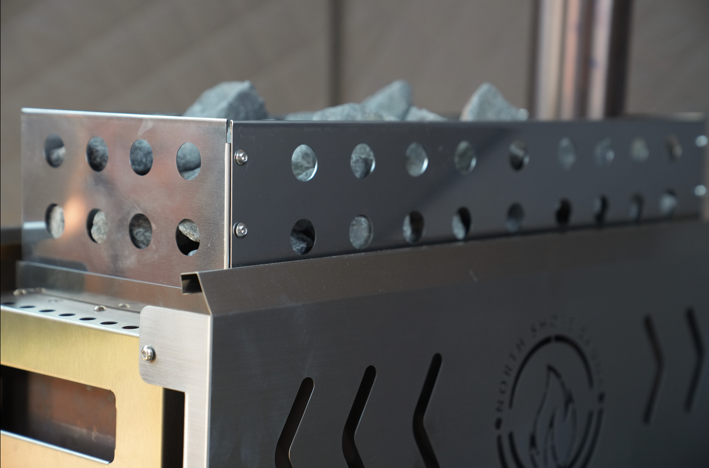 NSS Standard Sauna Stove Rock Basket – Maximize Steam and Relaxation - Mann
