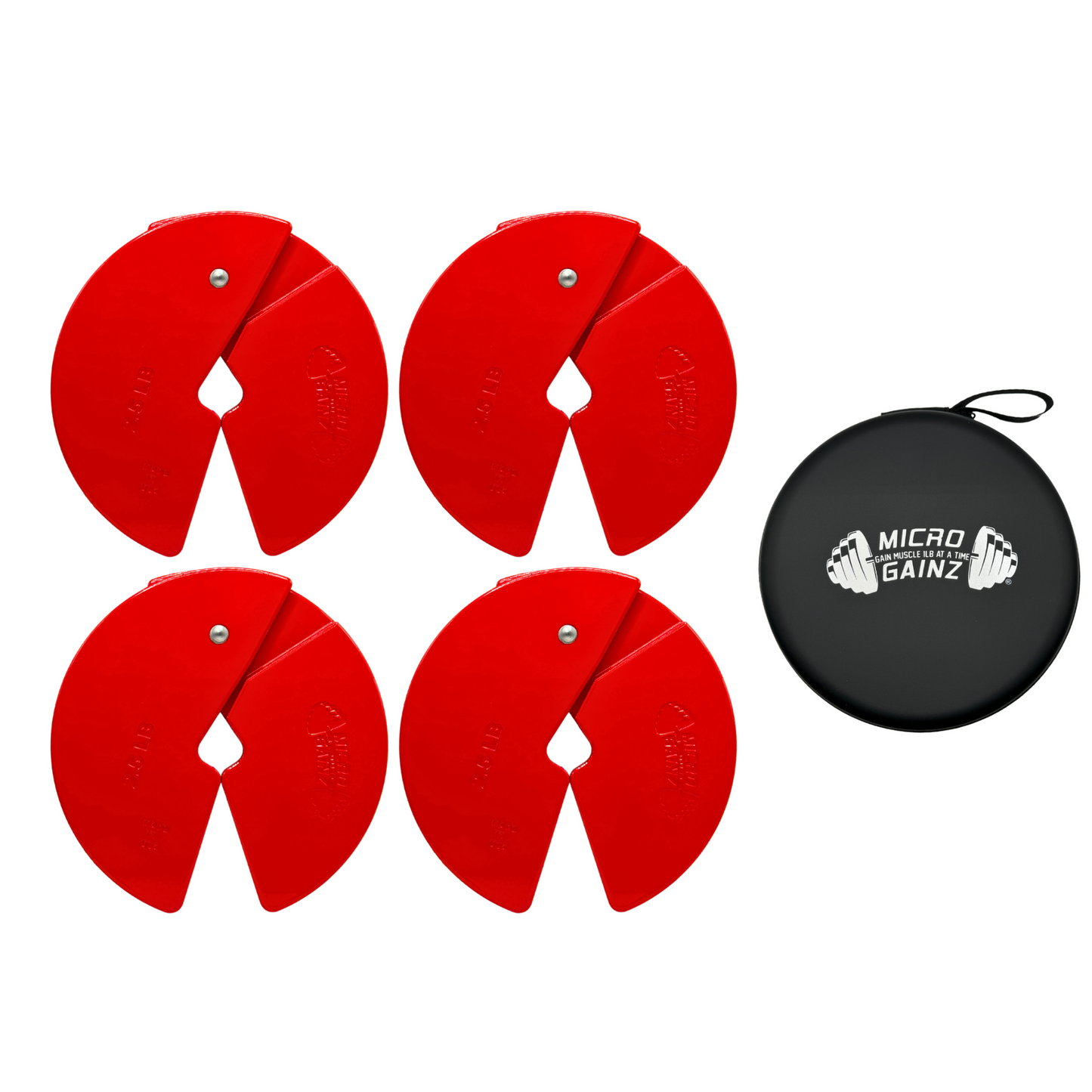 Micro Gainz Red 2.5LB Dumbbell Fractional Weight Plates