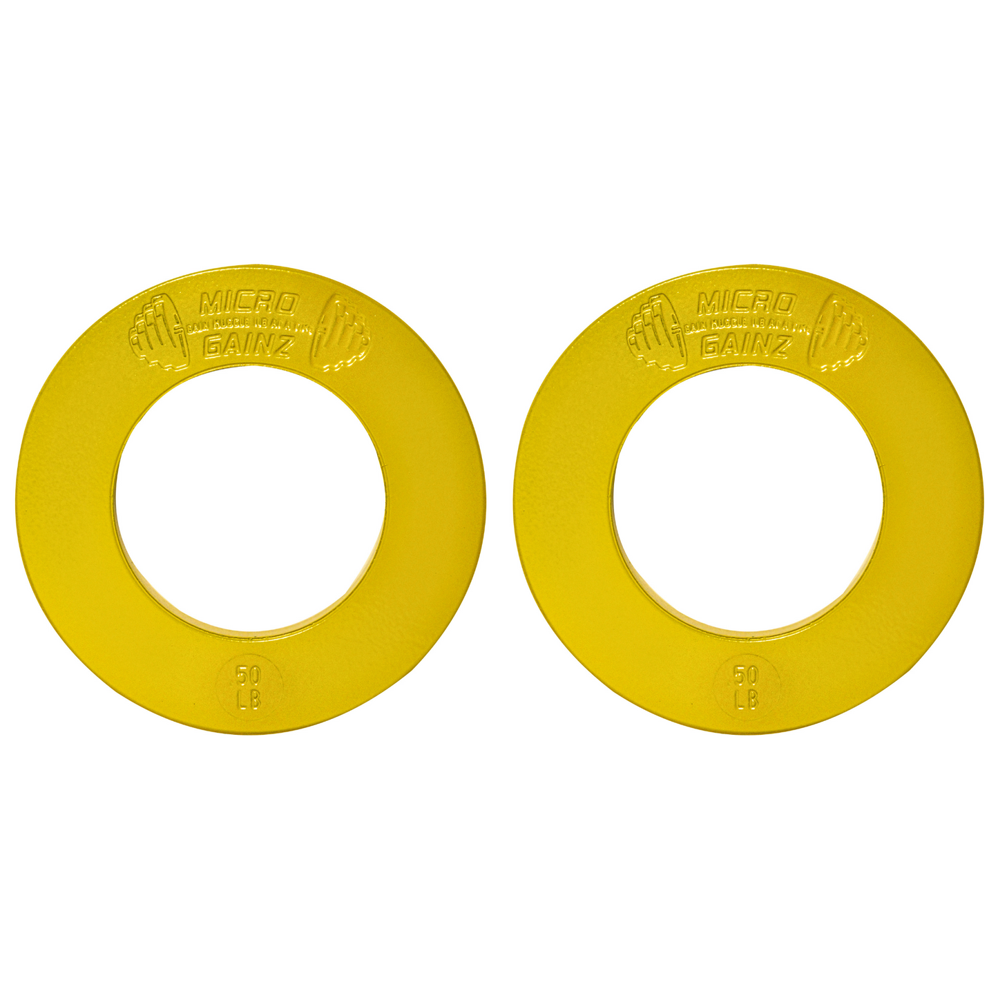 Micro Gainz Olympic Size Fractional Weight Plates Pair of .50LB Plates