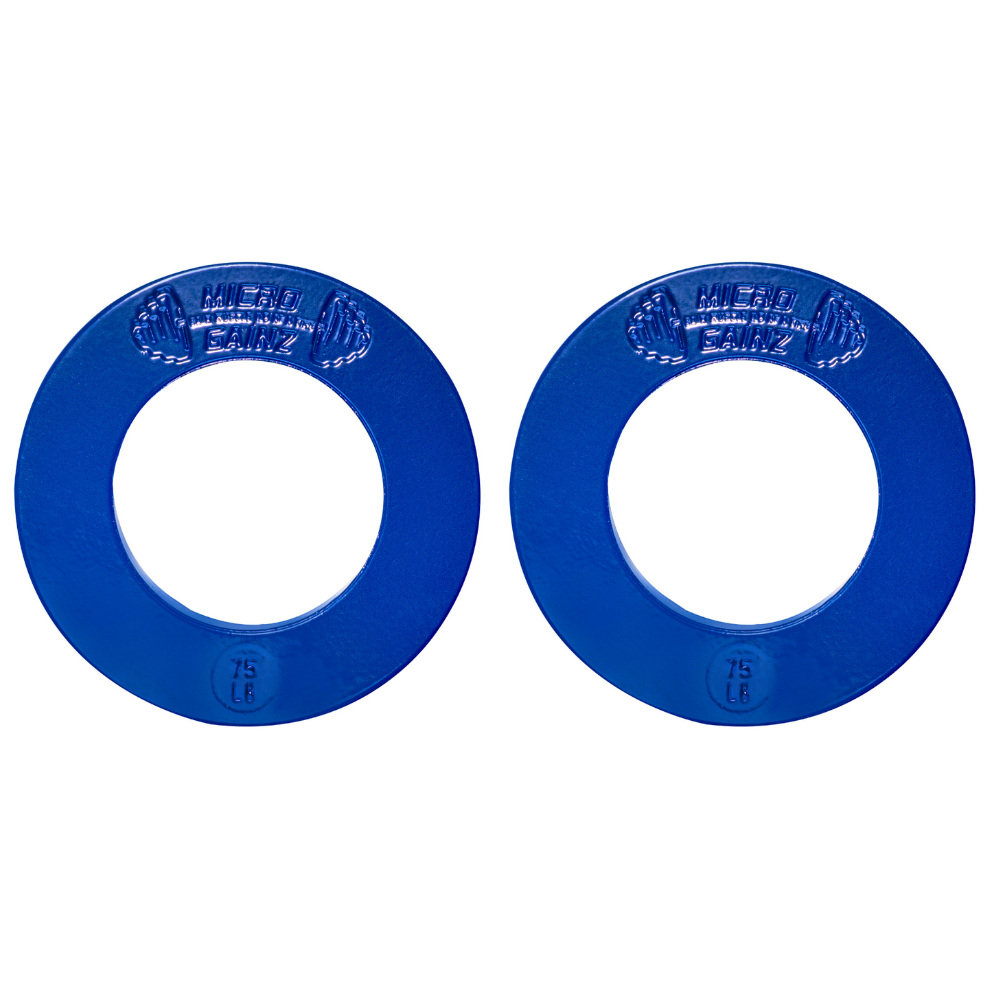 Micro Gainz Olympic Size Fractional Weight Plates Pair of .75LB Plates