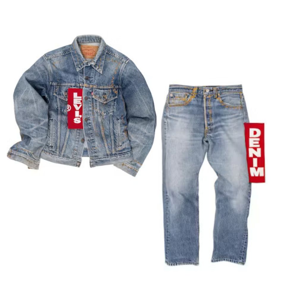 Denim Tears x Cactus Plant Flea Market x Levi's ComplexCon Denim Jeans and Jacket (Full Set)