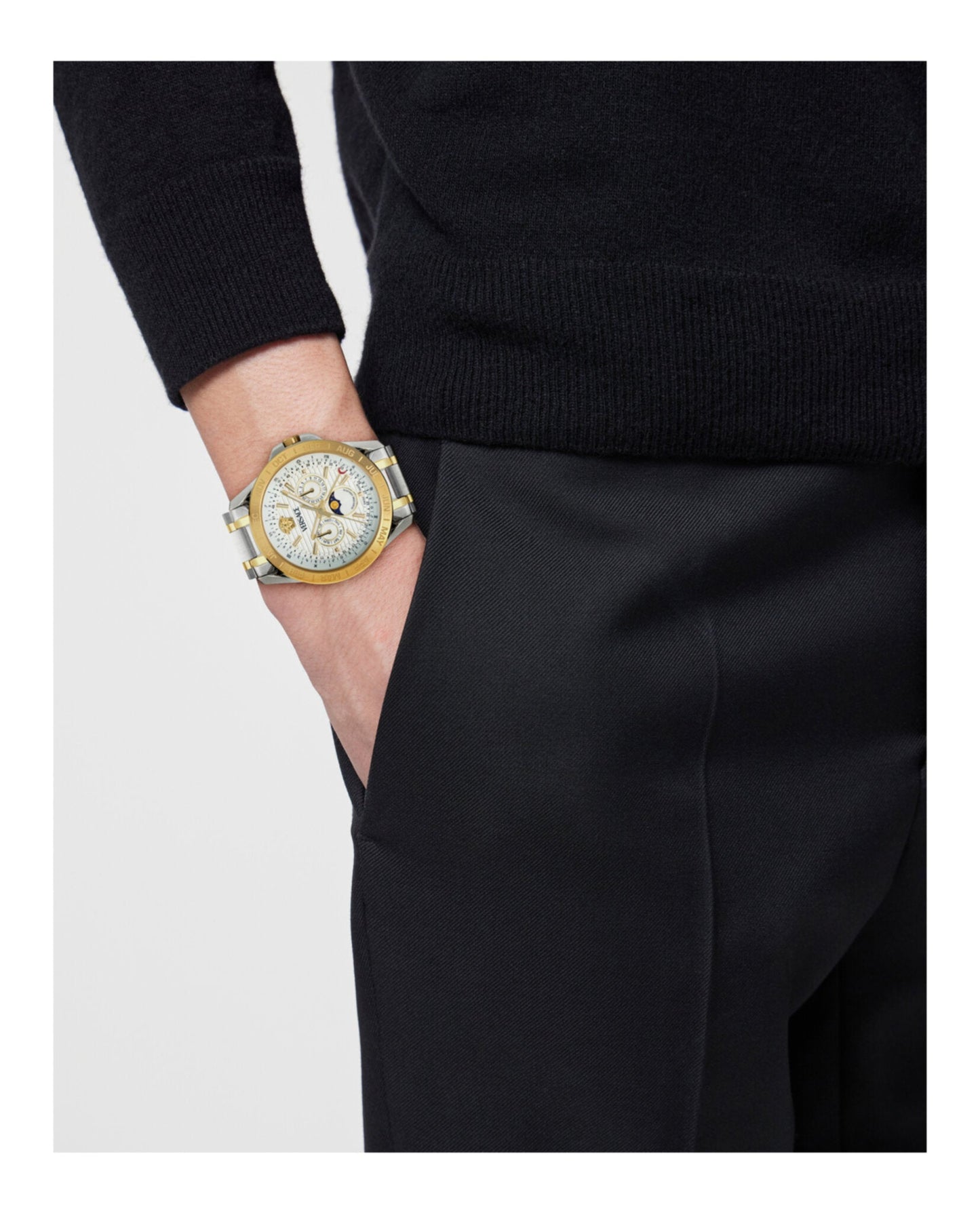 Versace V-Galaxy Moonphase Bracelet Watch
