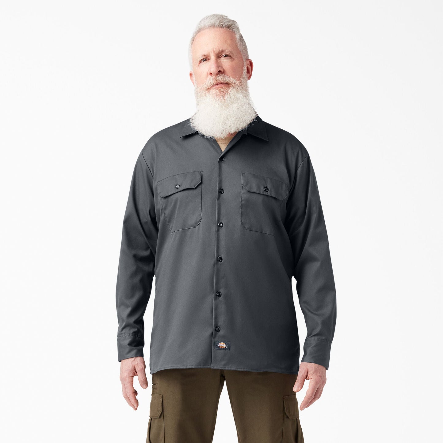 Dickies FLEX Relaxed Fit Long Sleeve Work Shirt - Mann