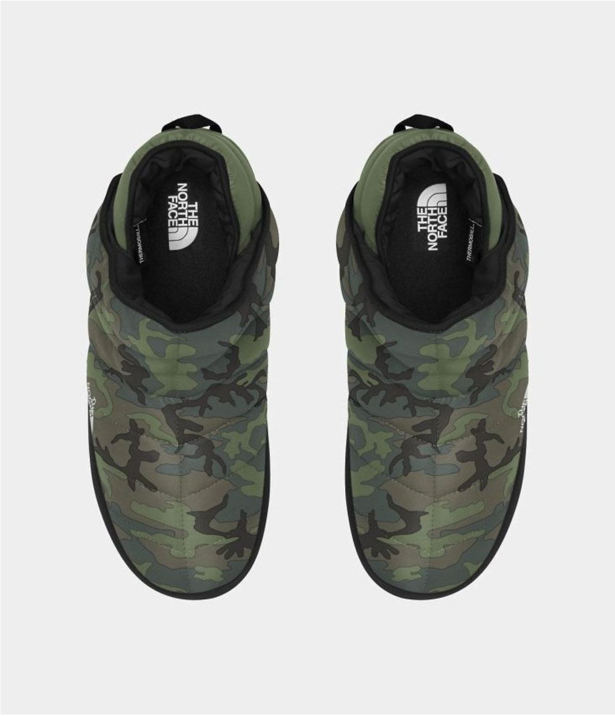 Size 9M The North Face ThermoBall Traction Bootie 'Thyme Brushwood Camo Print/TNF Black'