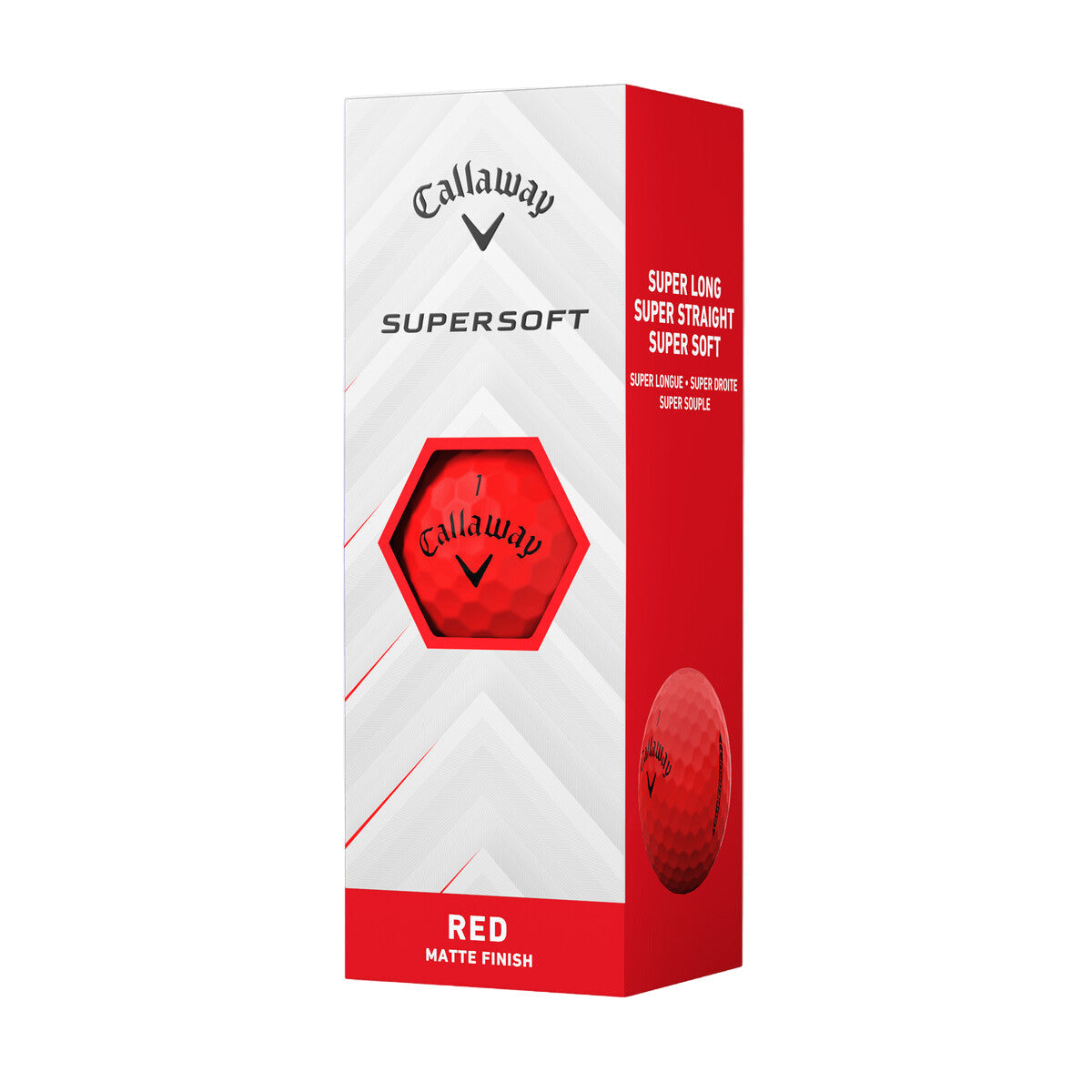 Callaway Supersoft Matte Red 2025 Golf Balls