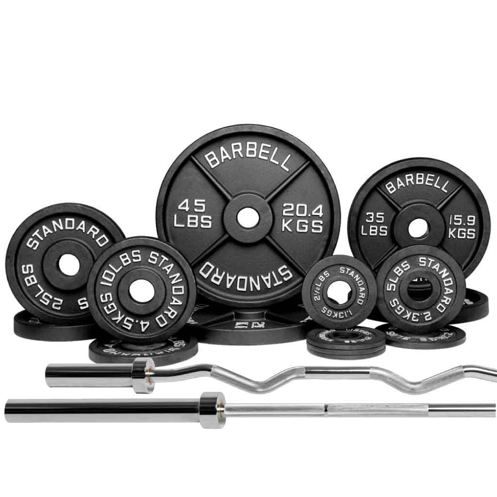 Barbell Standard - Barbell 2000 Power Barbell Weight Sets - Mann