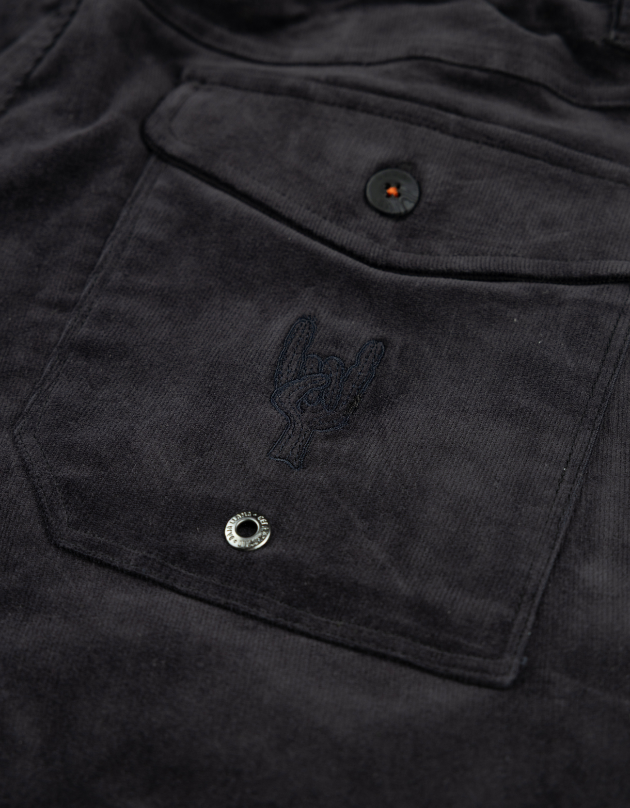 Baja Llama Arroyo 7" Inseam Stretch Corduroy Walkshorts - Charcoal
