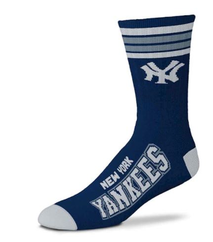 New York Yankees - 4 Stripe Deuce Socks - Mann