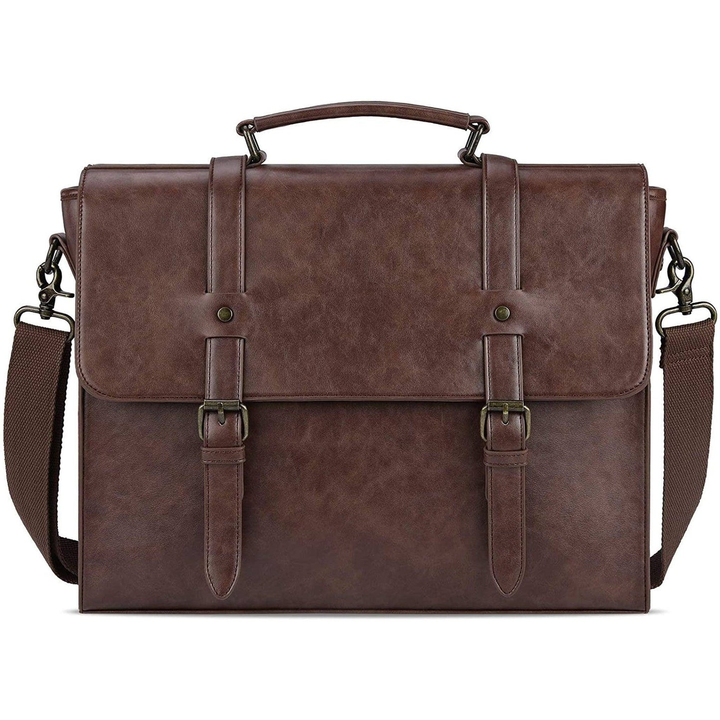 FR Fashion Co. Leather Messenger Bag – Laptop Ready