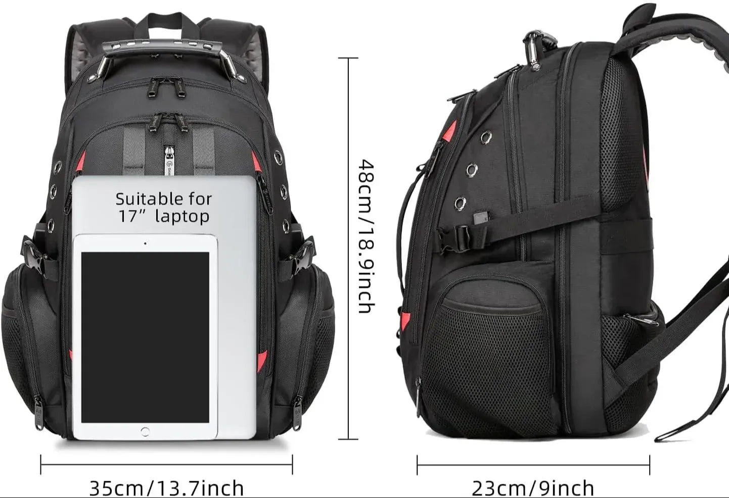 FR Fashion Co. Oxford Backpack – TSA-Ready Travel Secure Anti-Theft