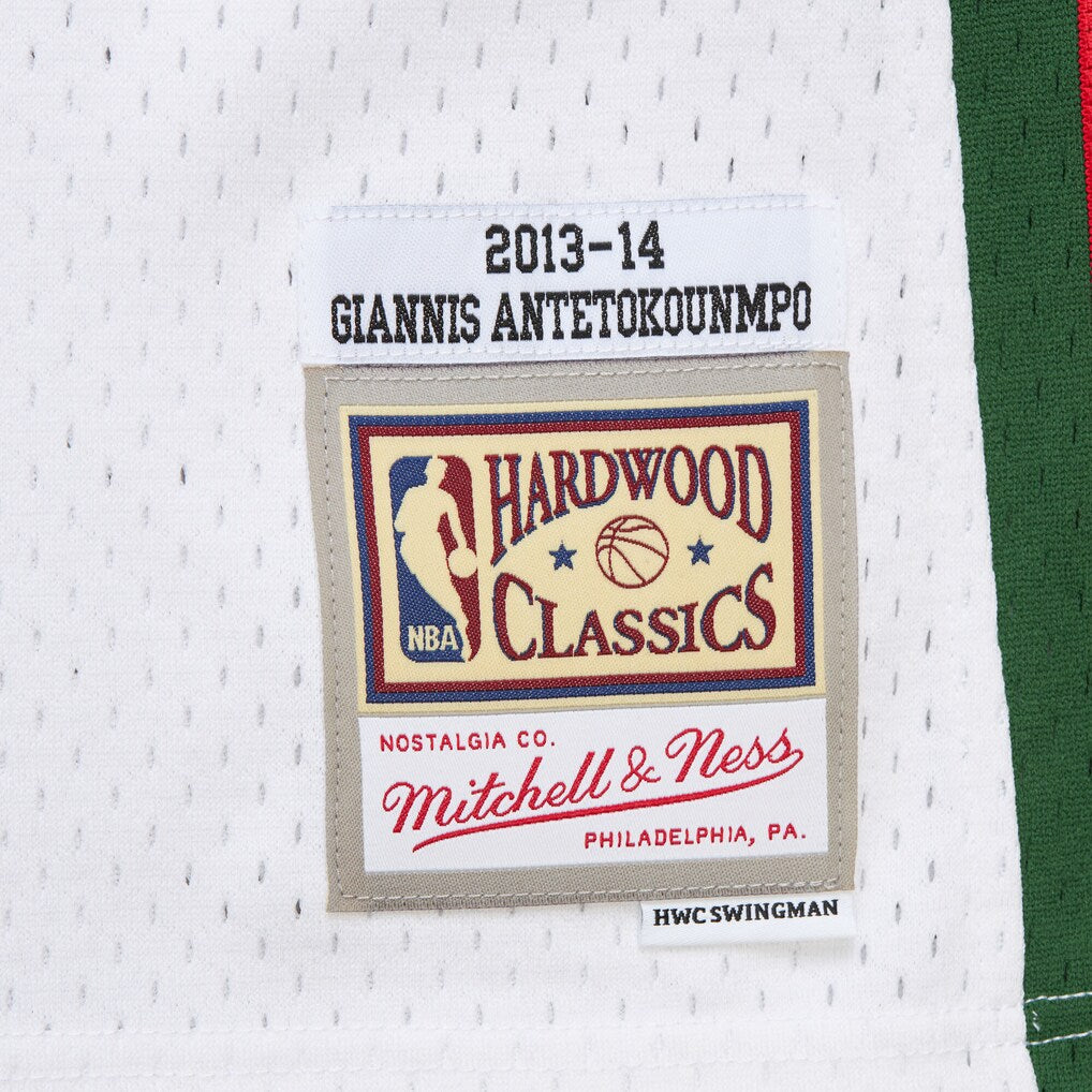 Milwaukee Bucks - Giannis Antetokounmpo 2013 White Swingman Jersey