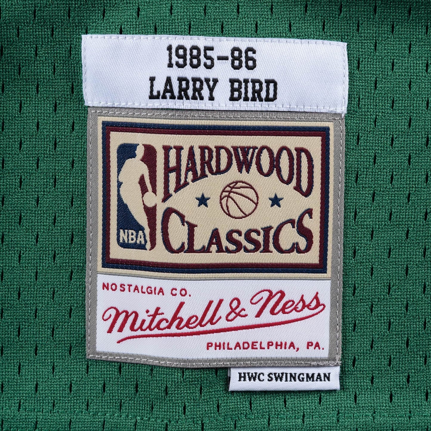 Boston Celtics - Larry Bird 1985 Swingman Road Jersey