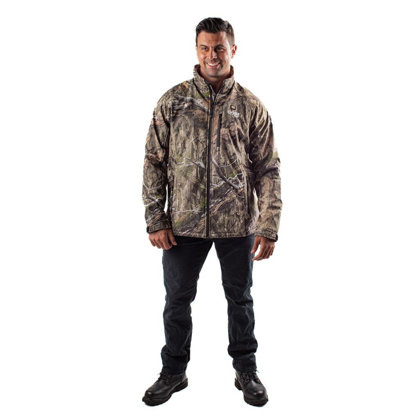 Sahara Heated Hunting Jacket - Mossy Oak® Camo - Gobi Heat