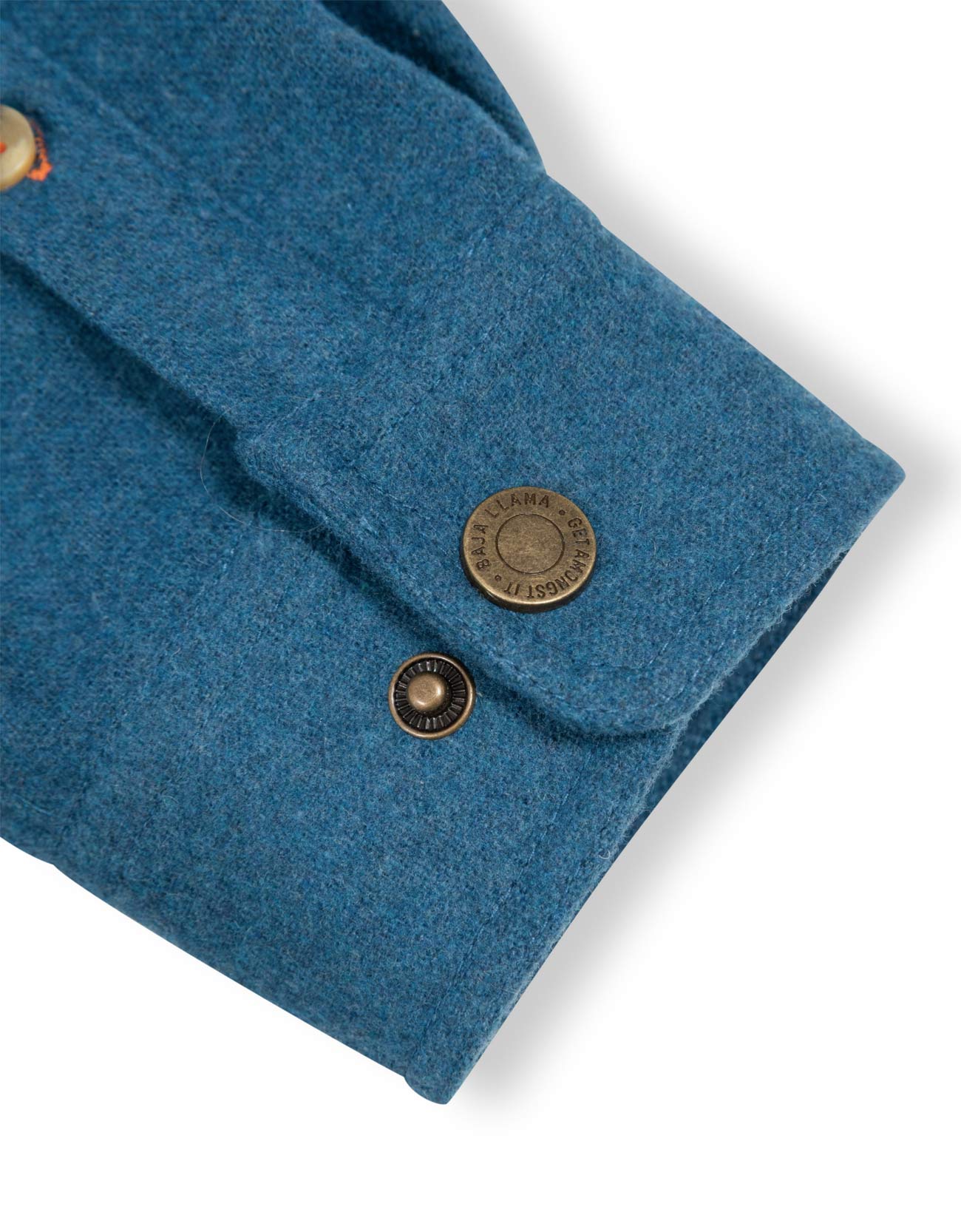 Baja Llama Snap Front Flannel Jacket - Gulf Coast