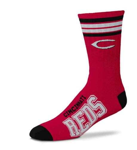 Cincinnati Reds - 4 Stripe Deuce Socks - Mann
