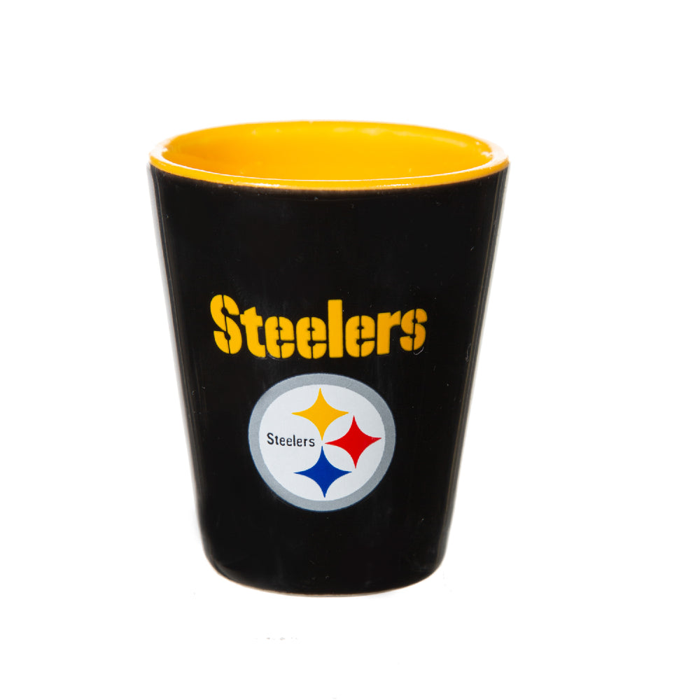 NFL Pittsburgh Steelers - Glass and Ceramic Shot Glass Set - Mann