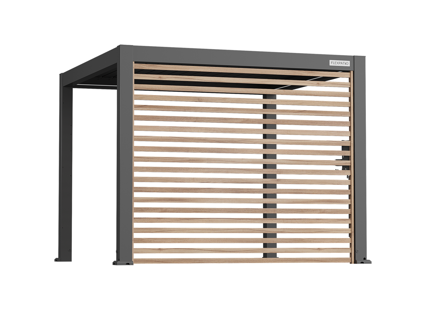 FlexPatio Wood-Grain Slat Walls