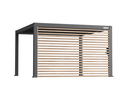 FlexPatio Wood-Grain Slat Walls